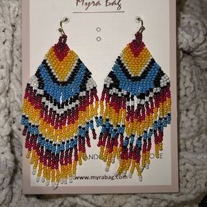 Beaded handcrafted earrings